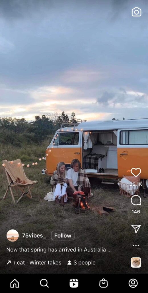 75 vibes instagram 