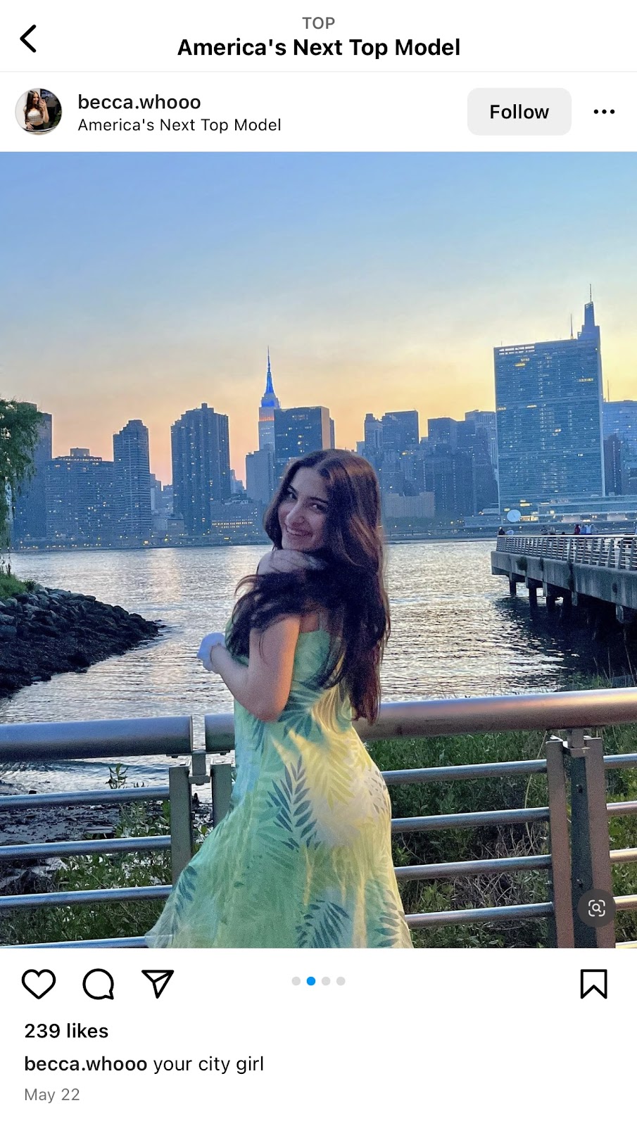 instagram photo in new york with America's next top model location