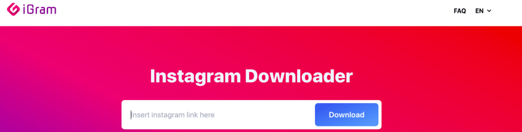 iGram Instagram downloader