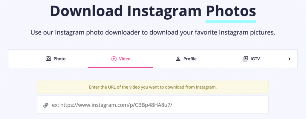 IG downloader tool