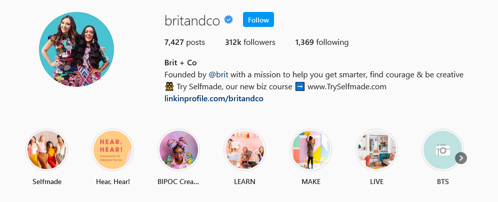 instagram brands brit and co