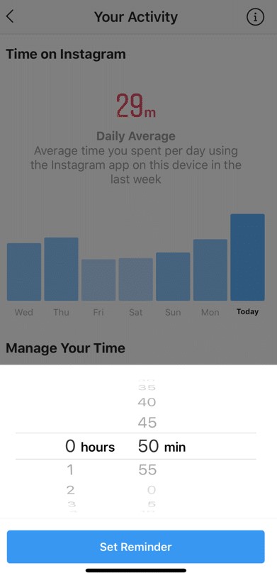 how to monitor your time on Instagram