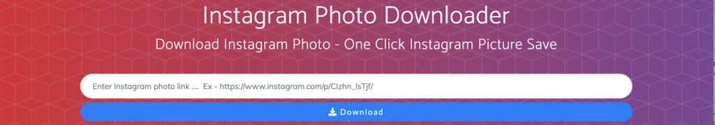 Instagram Photo Download website