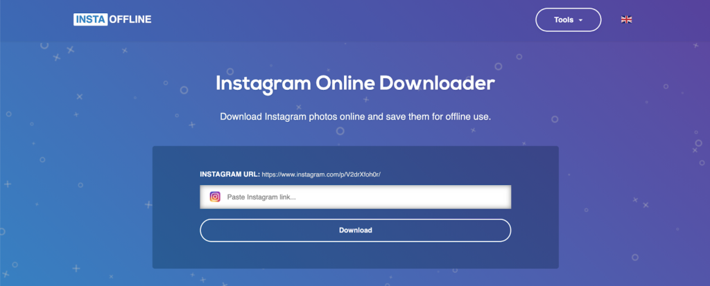 download instagram photos using instaoffline 