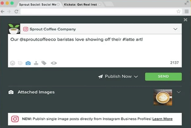 Sprout Social editing feature