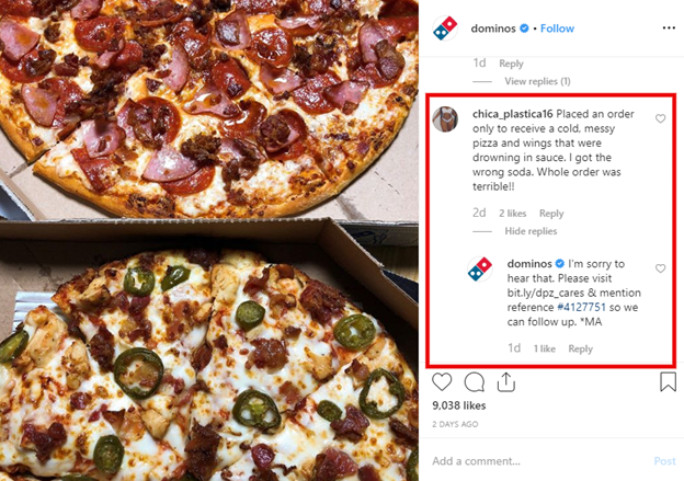 Domino's pizza to improve brand reputation