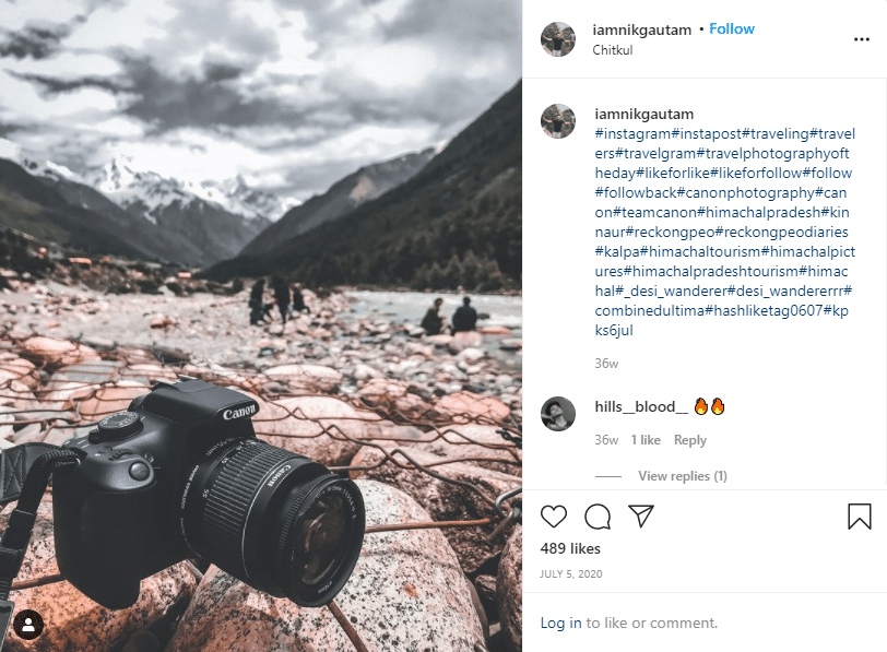 travel hashtags on instagram