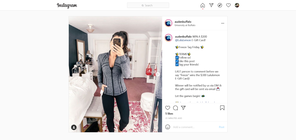 Audenbuffalo instagram giveaway