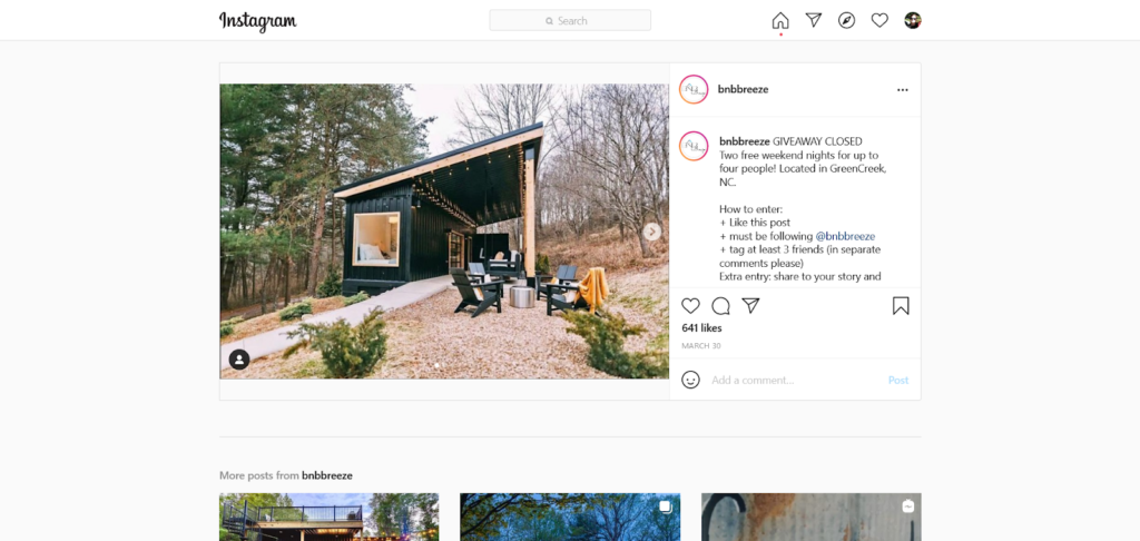 bnbbreeze hastags instagram giveaway