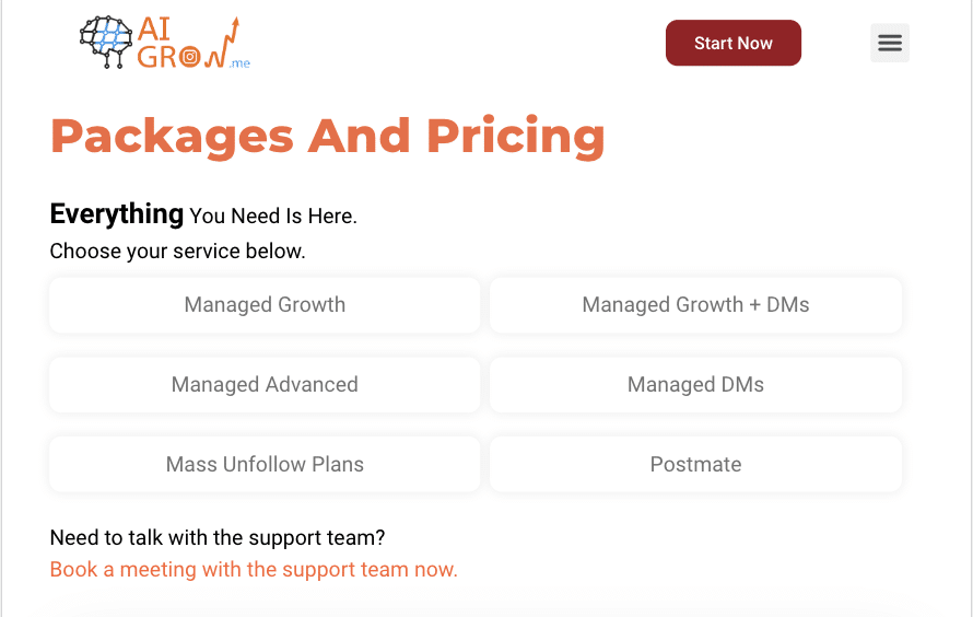 aigrow packages and pricing