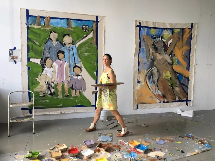 painter with two major paintings 