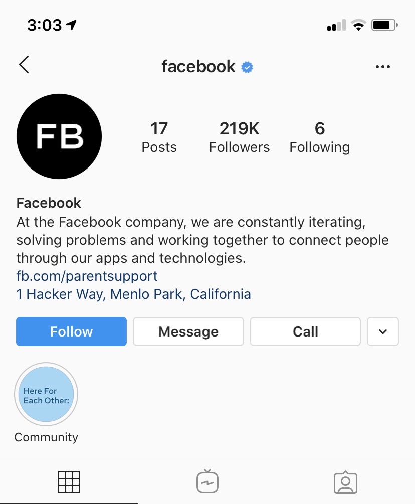 CTA buttons Instagram content