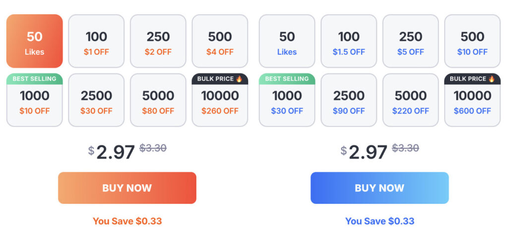 buzzoid buying instagram likes pricing