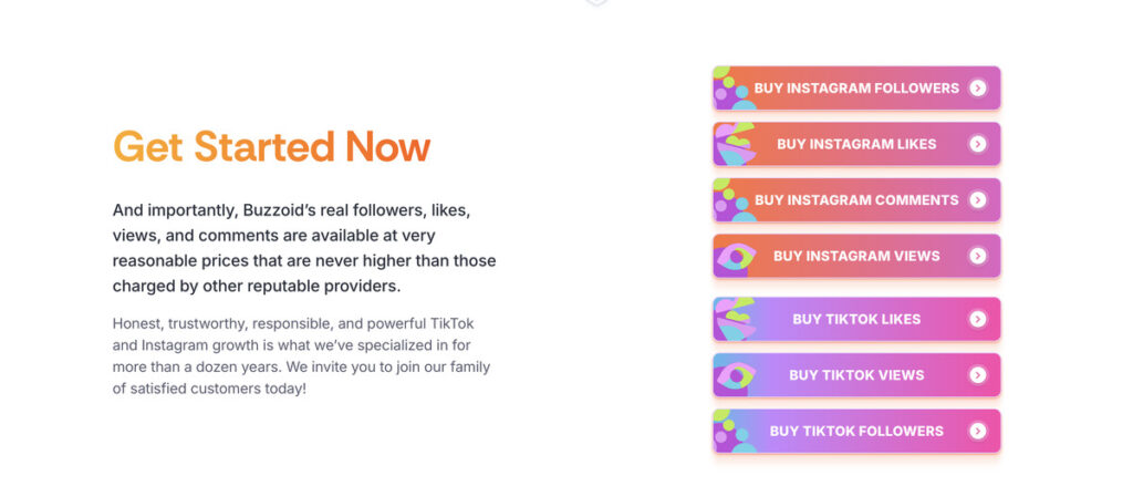 buzzoid growth service features