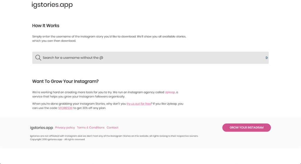 Instagram story downloader Igstories.app