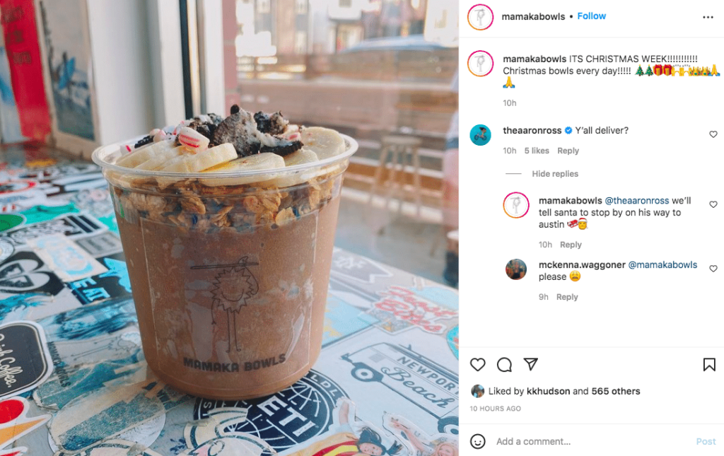 responding to comments for the Instagram algorithm