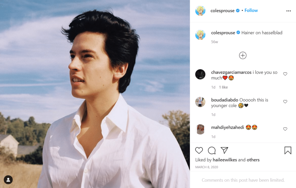 finsta cole sprouse
