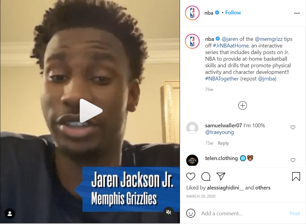 nba instagram post