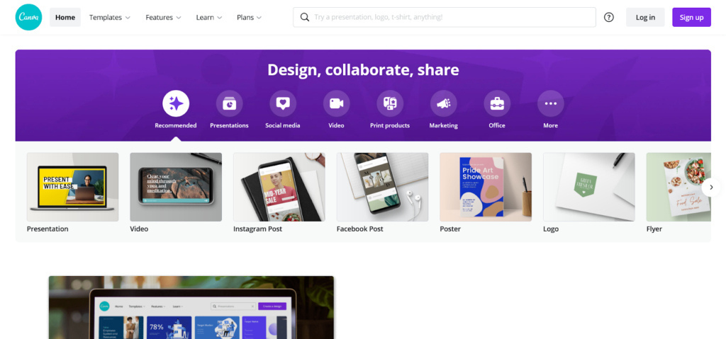 canva for creating instagram ad