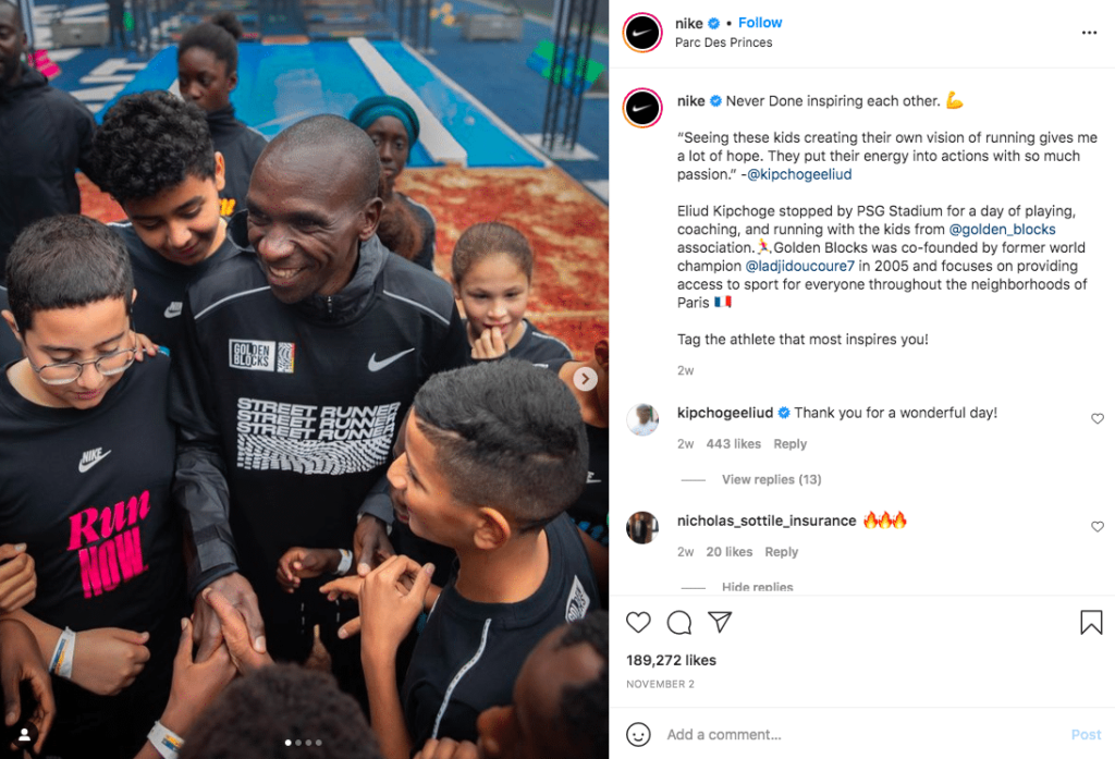 Nike Instagram name