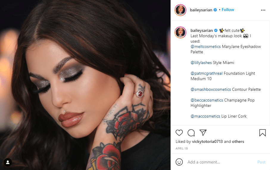 sponored instagram post