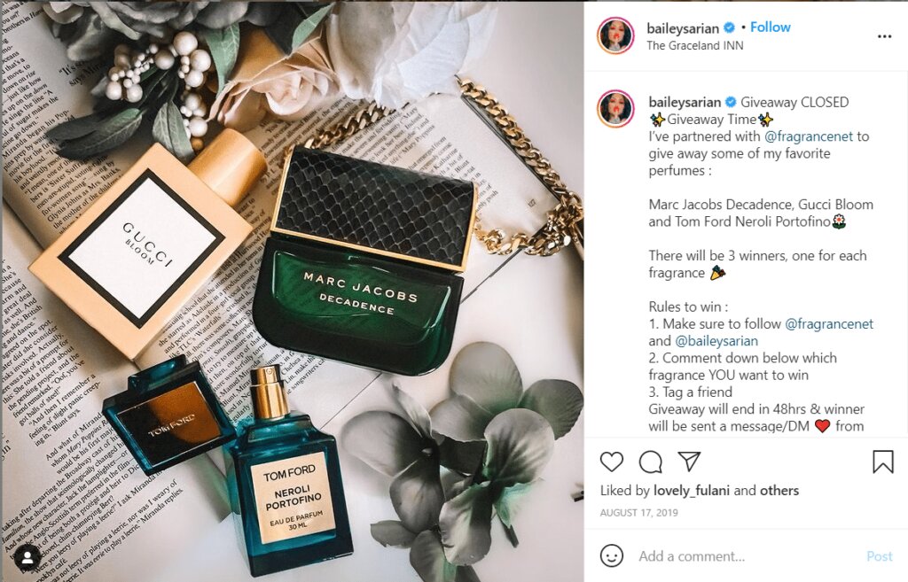 Instagram giveaways