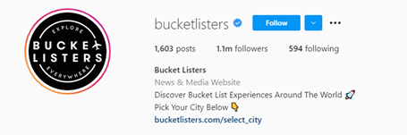instagram name to match company website