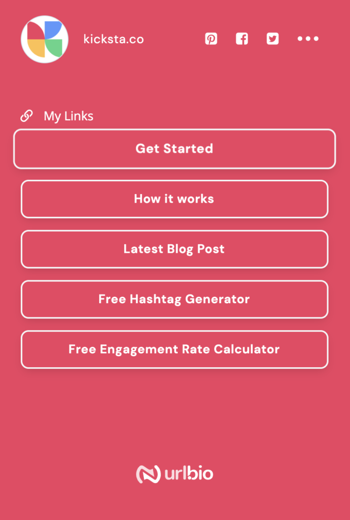 kicksta's url.bio account
