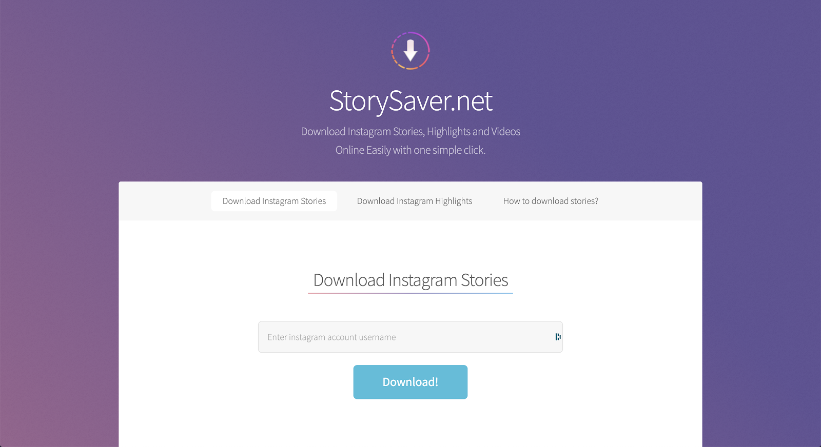 Story Saver screen shot