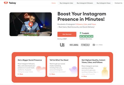 twicsy homepage