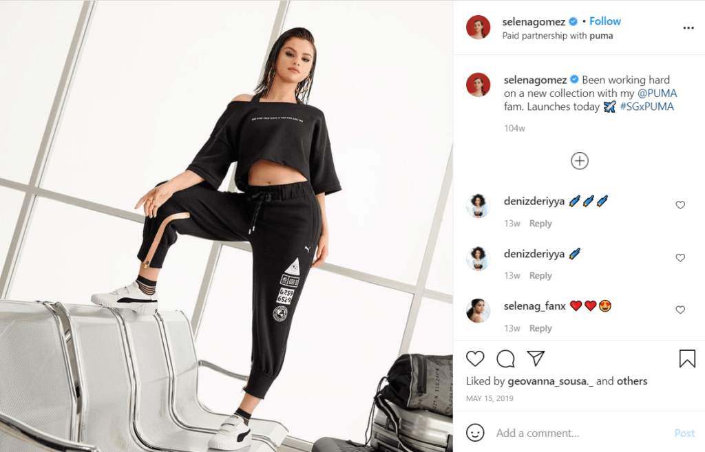 selena gomez marketing
