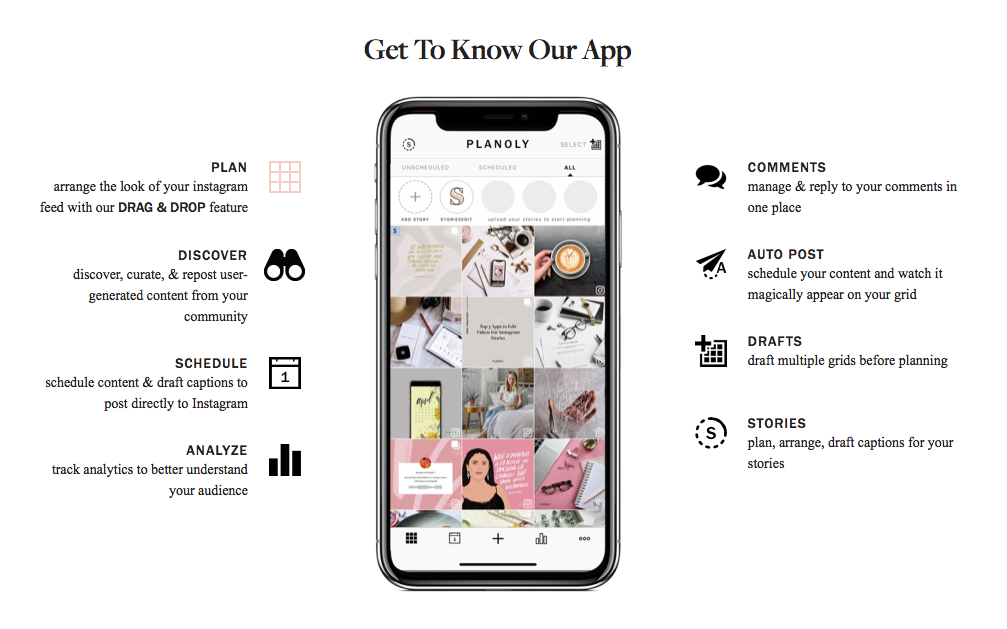 Social media planner app