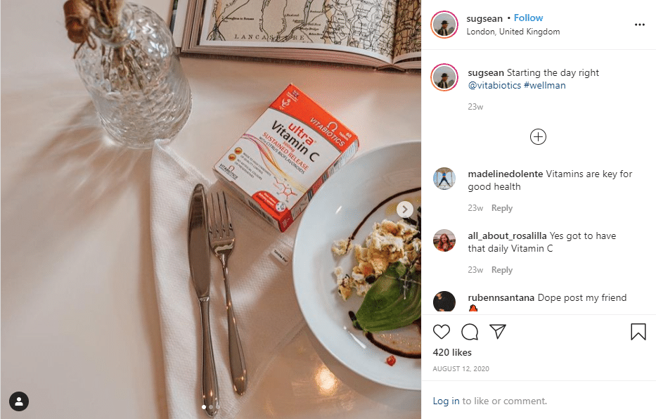 sugsean instagram post - starting the night