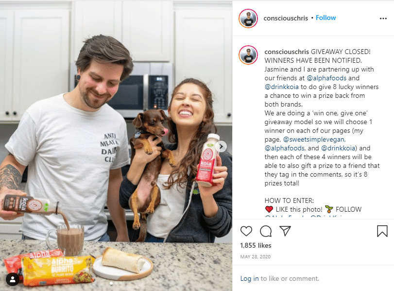 consciouschris instagram giveaway