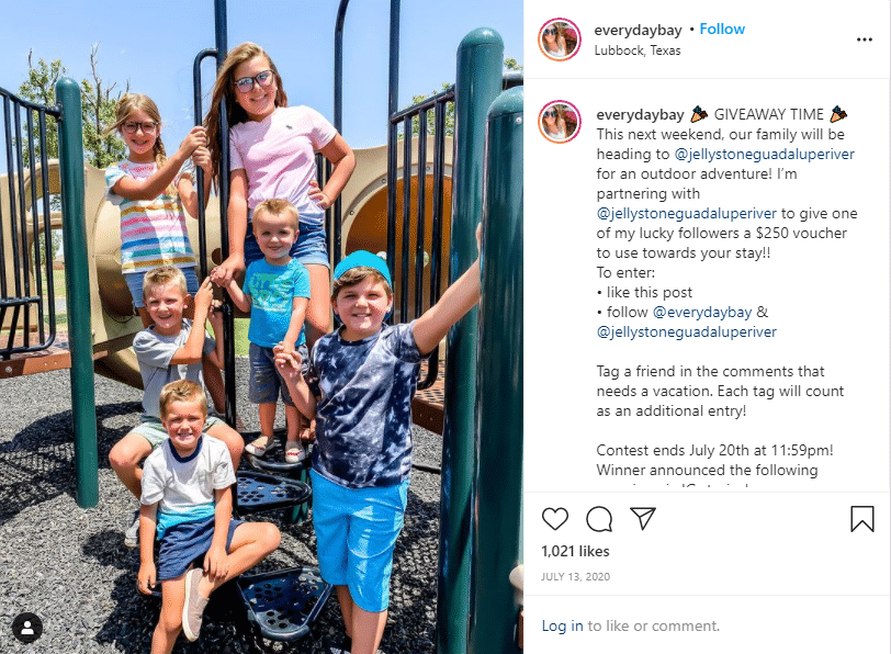 everydaybay give away instagram post