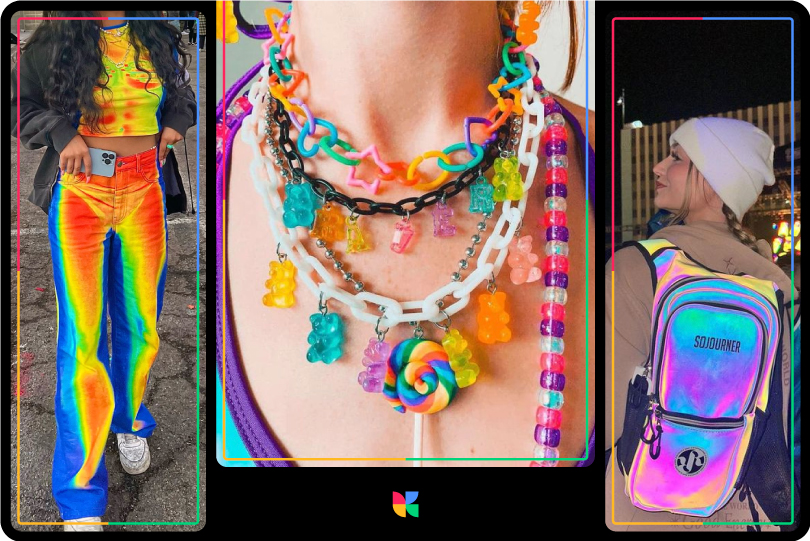raver girl aesthetic details