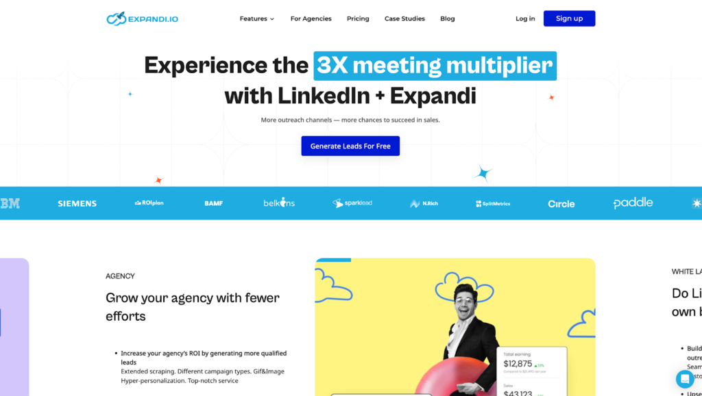 expand.io home page schreenshot