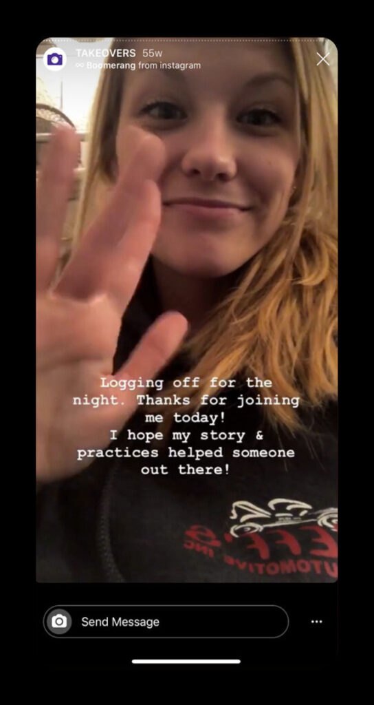 Story Takeover on instagram