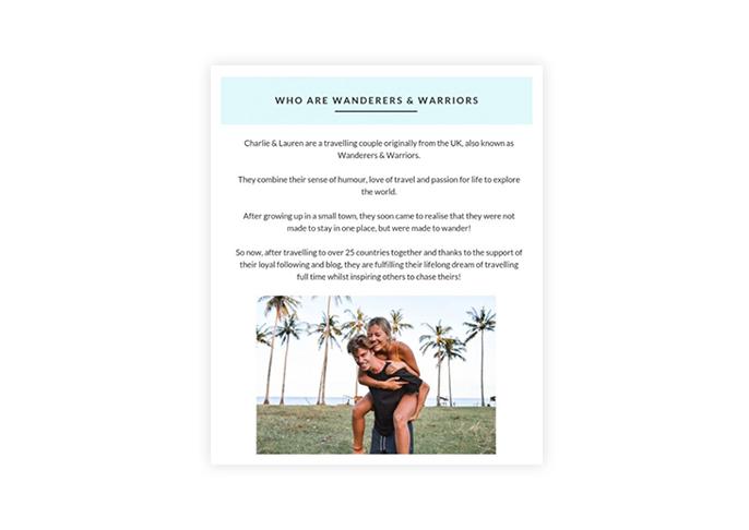 What to include in a media kit