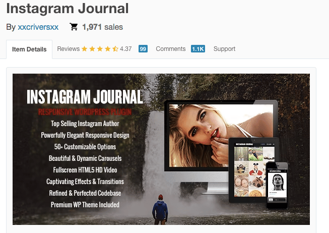 Instagram Journal screenshot
