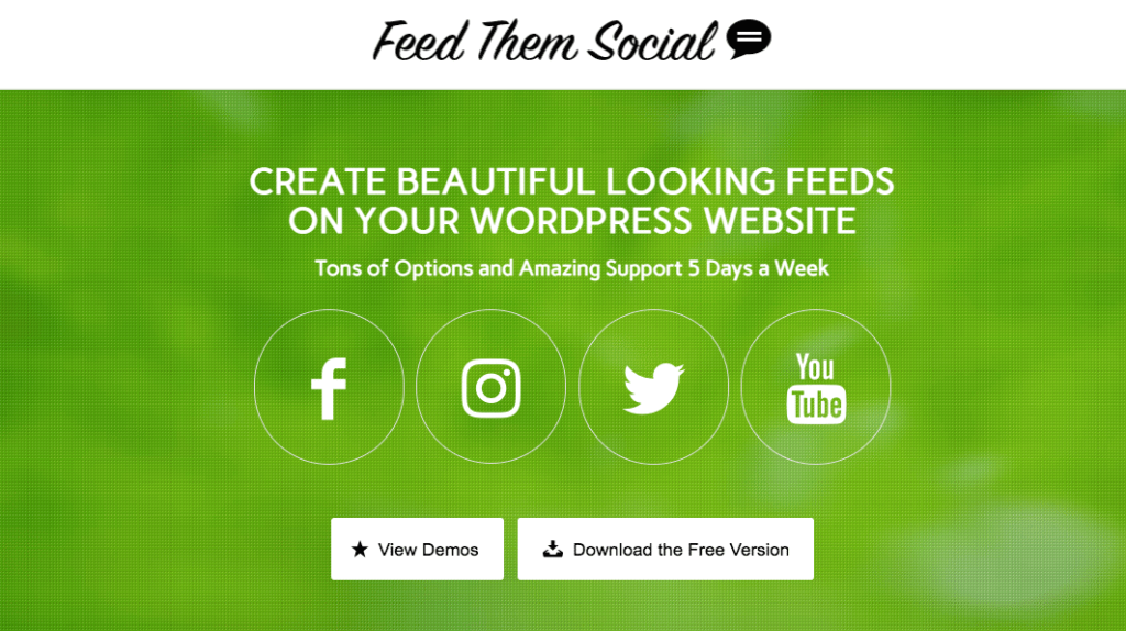 Feed Them Social website screenshot