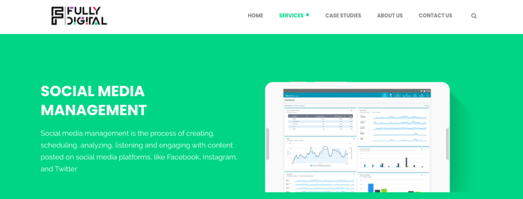 Fully digital social media management