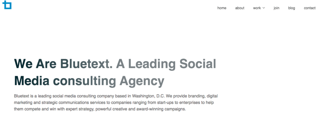 Bluetext social media agency