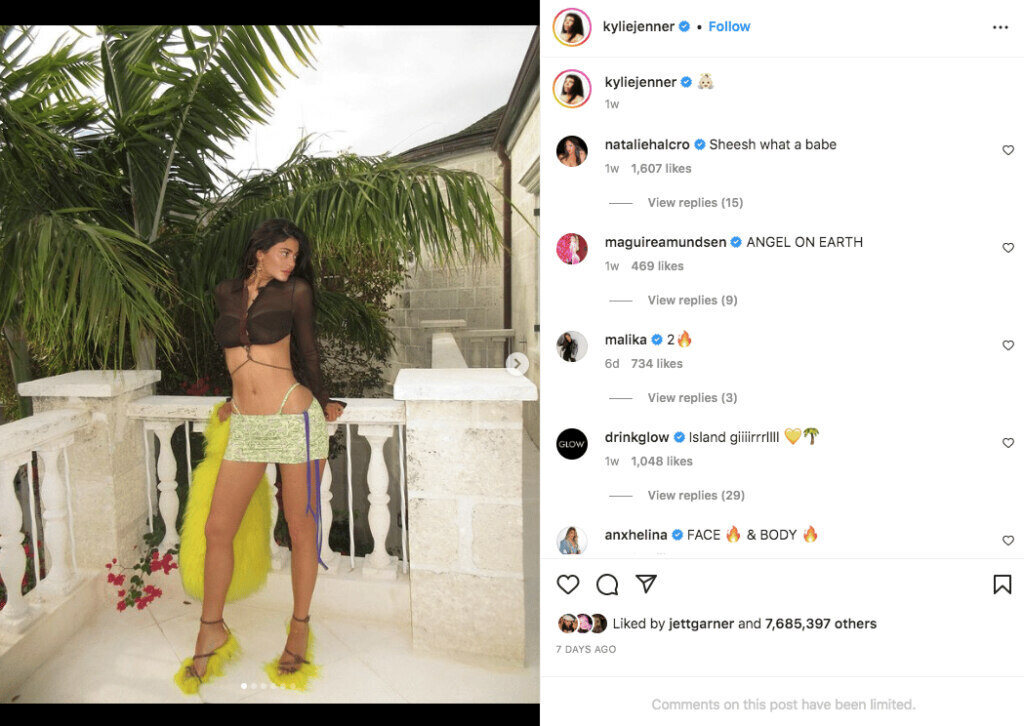 kylie jenner instagram photo