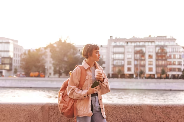 travel girl in europe