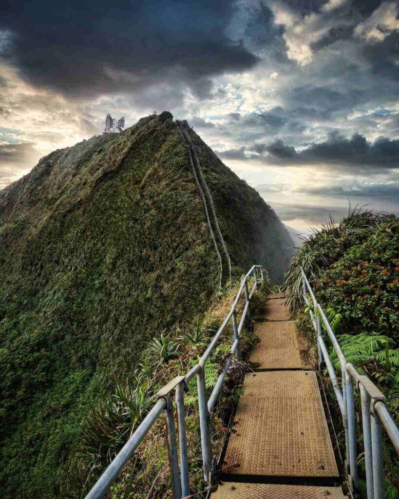 Instagrammable photo spot Haiku Stairs of Oahu