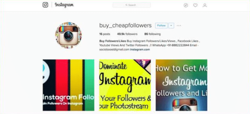 buying followers