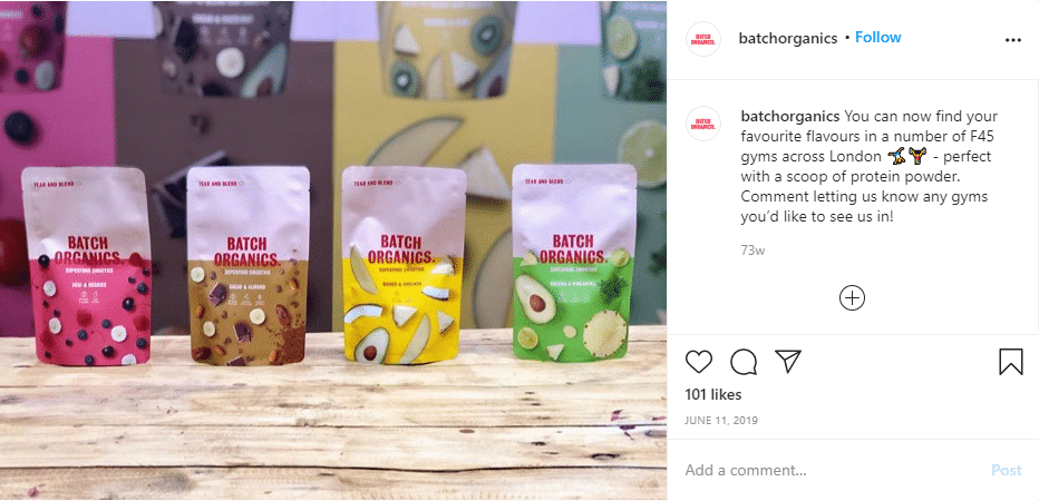 batchorganic post on instagram