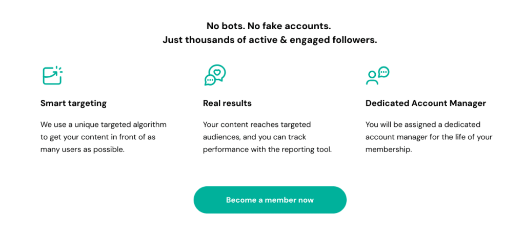 trusy social features screenshot