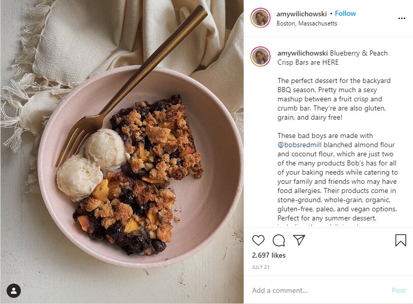 Instagram food blogger